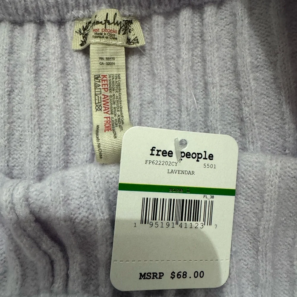 Free People Intimately Lavender Ribbed Knit Pants - Picture 3 of 3